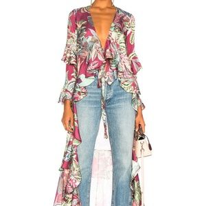 NWT PatBo hi-lo ruffled tunic